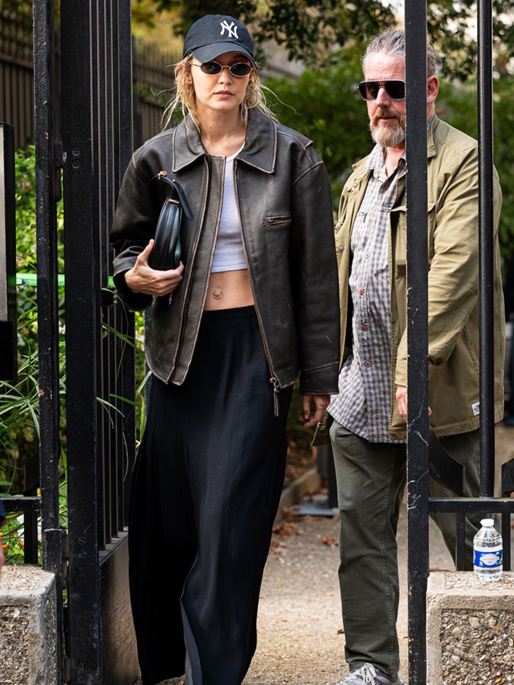 Mango Oversized Worn Effect Leather Jacket Allsaints Zara - Picture 11 of 12